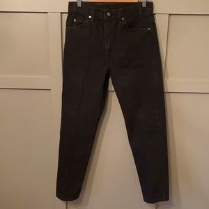 Levi's Vintage Orange Tab 505 Black Straight Leg Jeans 33 x 30